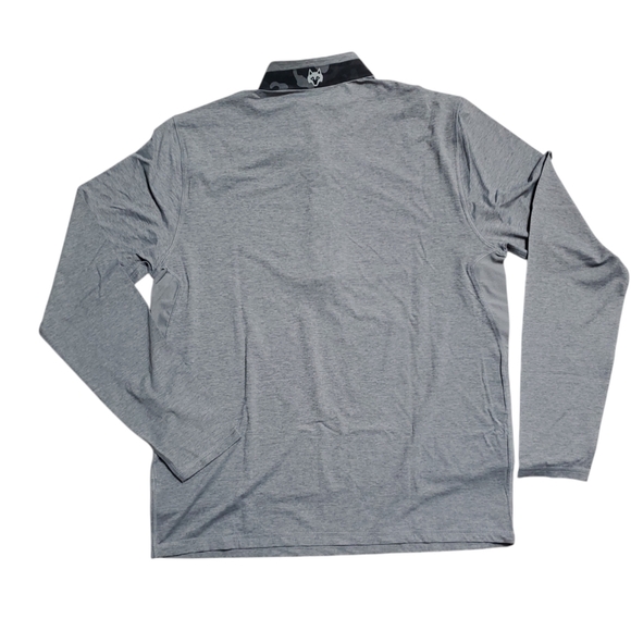 Men's Greyson Golf Pullover Guide Sport 1/4 Zip Light Heather Grey Size M NWT - Picture 2 of 11